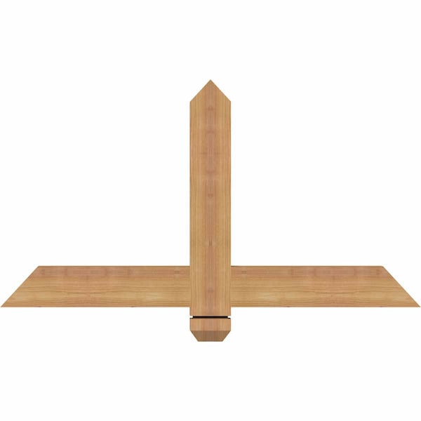Ekena Millwork Eugene Smooth Timber Gable Bracket, Western Red Cedar, 36"W x 19"H x 1 1/2"D x 3 1/2"F, 13/12 Pitch GBW036X19X0204EUG00SWR - main